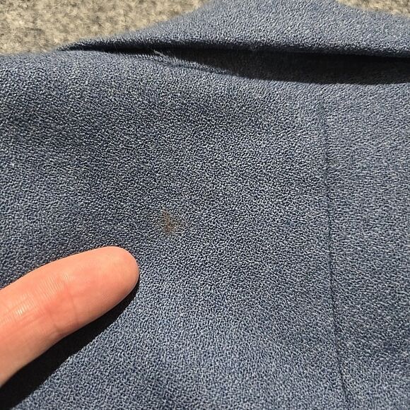 VTG Blue Virgin Wool Blazer Sz10 Pendleton Open Front Corp Chic Academic Capsule - Picture 11 of 16